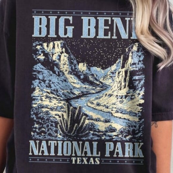 Big Bend National Park Short Sleeve T-Shirt, Texas Desert Tee - Picture 2 of 3